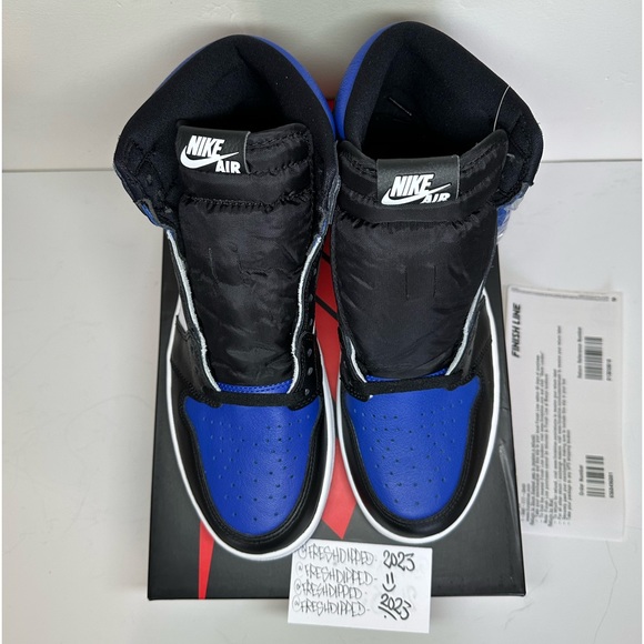 NWT 2020 JORDAN 1 RETRO HIGH ROYAL TOE MENS SZ 10 DEADSTOCK OG ALL - Picture 3 of 16